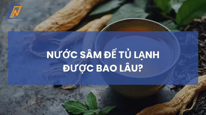 Nước Sâm Để Tủ Lạnh Được Bao Lâu? Bảo Quản An Toàn Đúng Cách Nước Sâm Để Tủ Lạnh Được Bao Lâu? Bảo Quản An Toàn Đúng Cách