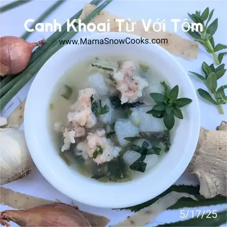 Cách Nấu Canh Khoai Sâm