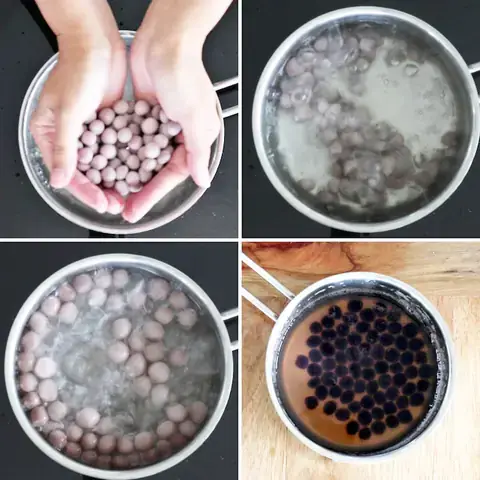 Nấu Trân Châu Trắng Có Sẵn