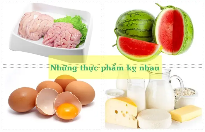 Những Thực Phẩm Kỵ Nhau Gây Ngộ Độc