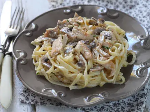 Паста С Курицей И Грибами Паста С Курицей И Грибами