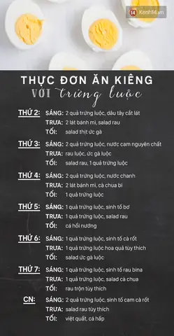 Thực Đơn Giảm Cân Với Trứng: Kế Hoạch 7 Ngày Hiệu Quả Thực Đơn Giảm Cân Với Trứng: Kế Hoạch 7 Ngày Hiệu Quả