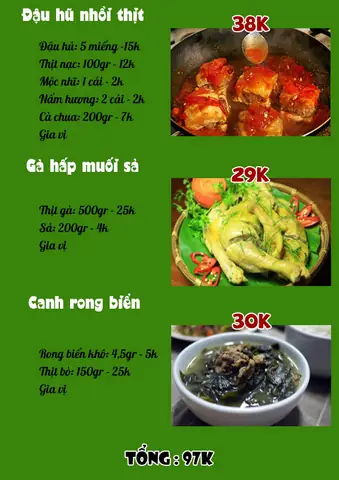 Hướng Dẫn Xây Dựng Thực Đơn Hàng Ngày Tiết Kiệm: Bí Quyết Từ A-z Cho Gia Đình Hướng Dẫn Xây Dựng Thực Đơn Hàng Ngày Tiết Kiệm: Bí Quyết Từ A-z Cho Gia Đình
