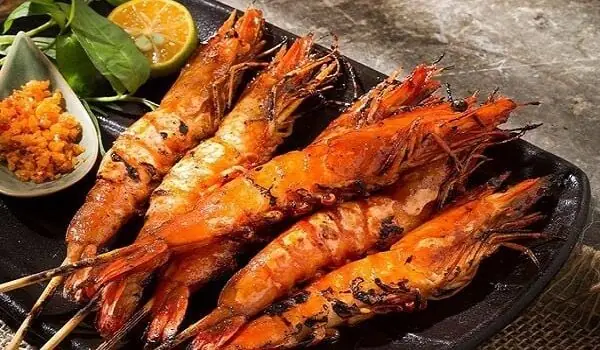 Tôm Nướng Muối Ớt Bằng Lò Vi Sóng