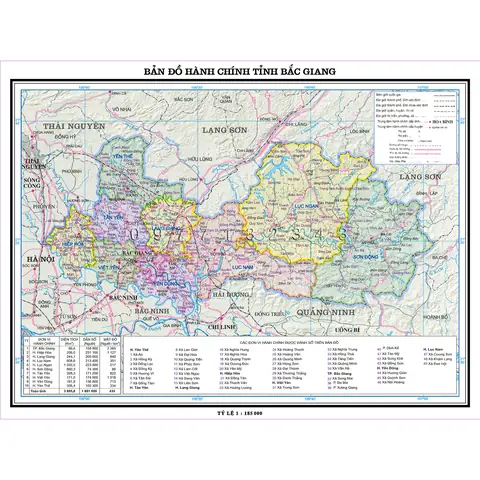 Bản Đồ Bắc Giang Bản Đồ Bắc Giang