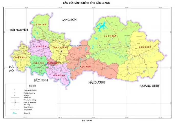 Bản Đồ Bắc Giang Bản Đồ Bắc Giang