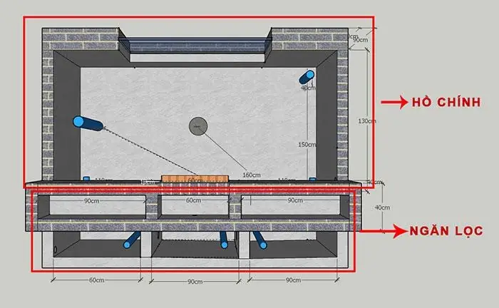 Bản Vẽ Thiết Kế Hồ Cá Koi
