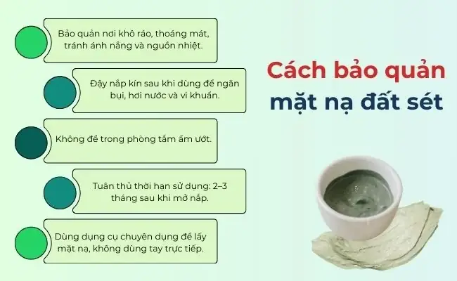 Cách Bảo Quản Mask Đất Sét