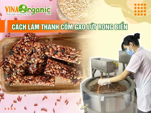 Hướng Dẫn Chi Tiết Cách Làm Cốm Gạo Lứt Rong Biển Giòn Ngon Tại Nhà
