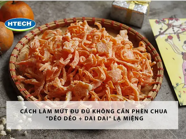 Hướng Dẫn Chi Tiết Cách Làm Mứt Đu Đủ Xanh Dẻo Giòn Không Cần Phèn Chua