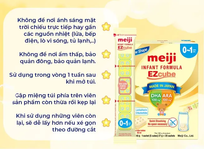 Cách Pha Thanh Sữa Non Meiji Cách Pha Thanh Sữa Non Meiji