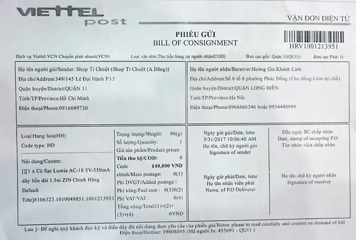 Check Bill Bưu Điện Check Bill Bưu Điện