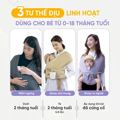 Địu Cho Bé Từ Sơ Sinh Địu Cho Bé Từ Sơ Sinh
