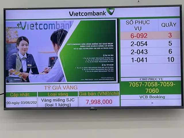 Giá Vàng Tại Vietcombank