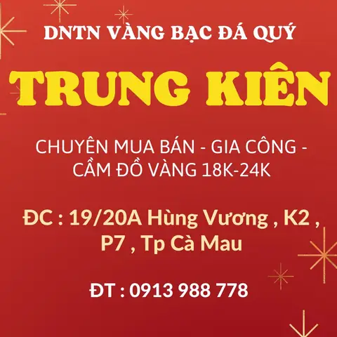 Giá Vàng Thành Trung Cà Mau