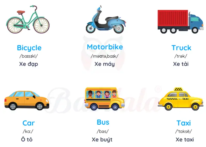 Hình Ảnh Các Loại Xe Cho Bé