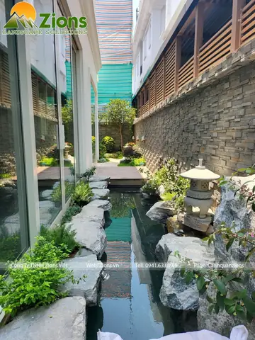 Hồ Cá Koi Bên Hông Nhà Hồ Cá Koi Bên Hông Nhà