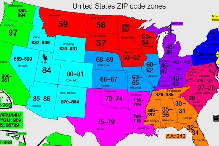 Mã Zip Của California Mã Zip Của California