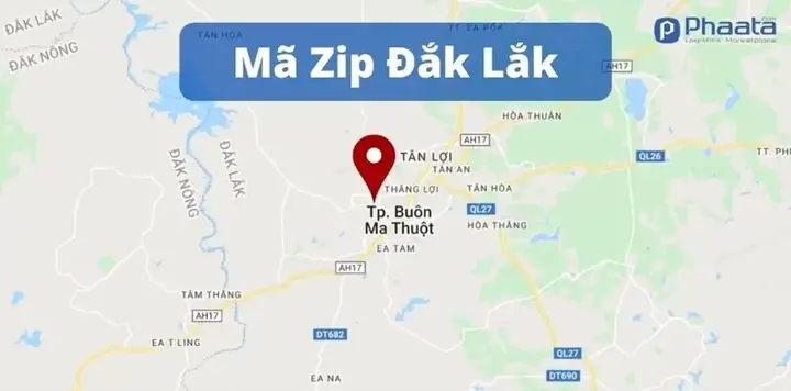 Mã Zip Đắk Lắk