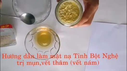 Mặt Nạ Tinh Bột Nghệ Trị Mụn Và Thâm