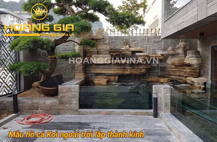 Mẫu Hồ Cá Koi Ngoài Trời