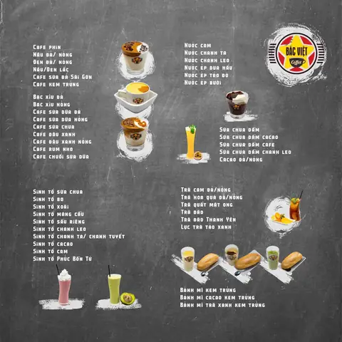 Menu Bắc Việt Coffee Hải Phòng: Khám Phá Đồ Uống Và Món Ăn Ngon Menu Bắc Việt Coffee Hải Phòng: Khám Phá Đồ Uống Và Món Ăn Ngon