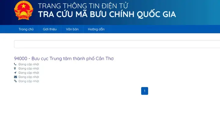 Postal Code Cần Thơ