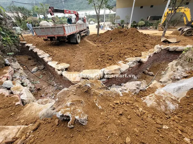 Quy Trình Thi Công Hồ Cá Koi Quy Trình Thi Công Hồ Cá Koi