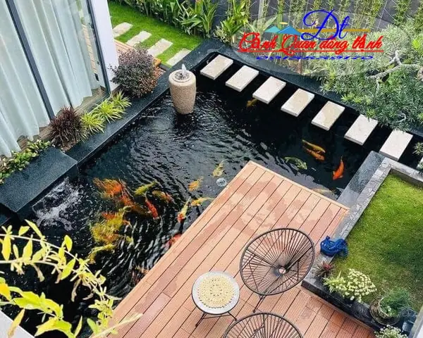 Thi Công Hồ Cá Koi Đẹp Thi Công Hồ Cá Koi Đẹp