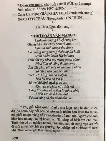Thơ Tử Vi Tướng Số Thơ Tử Vi Tướng Số