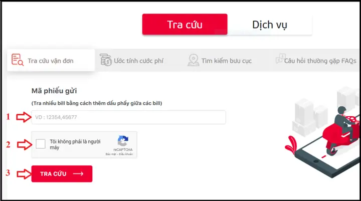 Tra Mã Đơn Hàng