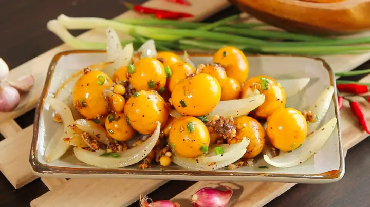 Hướng Dẫn Chi Tiết Cách Làm Trứng Non Xào Hành Tây Thơm Ngon Tại Nhà