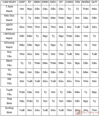 Tứ Trụ Tướng Số Tứ Trụ Tướng Số