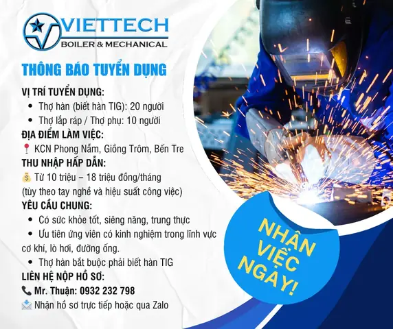 Tuyển Dụng Bến Tre Tuyển Dụng Bến Tre