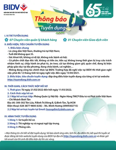 Tuyển Dụng Bình Tân Tuyển Dụng Bình Tân