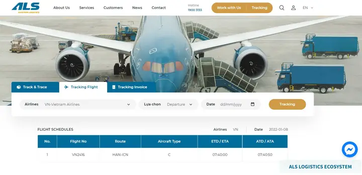 Vietnam Airlines Tracking Cargo Vietnam Airlines Tracking Cargo