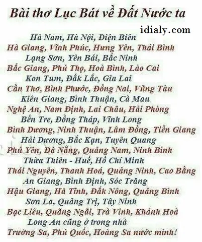 Tổng Hợp Các Bài Thơ Về 63 Tỉnh Thành Việt Nam Hay Và Ý Nghĩa Nhất Tổng Hợp Các Bài Thơ Về 63 Tỉnh Thành Việt Nam Hay Và Ý Nghĩa Nhất