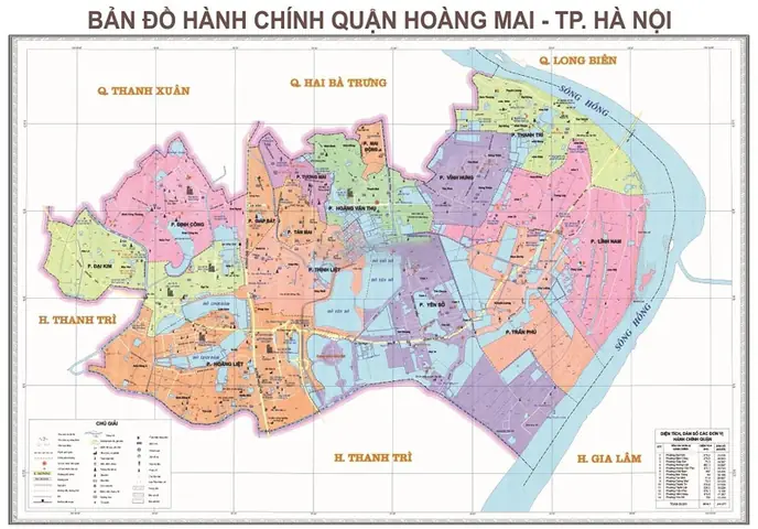 Bản Đồ Hành Chính Quận Hoàng Mai Chi Tiết Và Thông Tin Quy Hoạch Mới Nhất