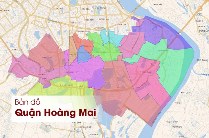 Bản Đồ Hành Chính Quận Hoàng Mai Chi Tiết Và Thông Tin Quy Hoạch Mới Nhất