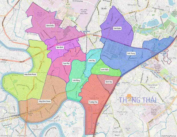 Bản Đồ Thành Phố Thủ Đức: Thông Tin Hành Chính Và Quy Hoạch Mới Nhất