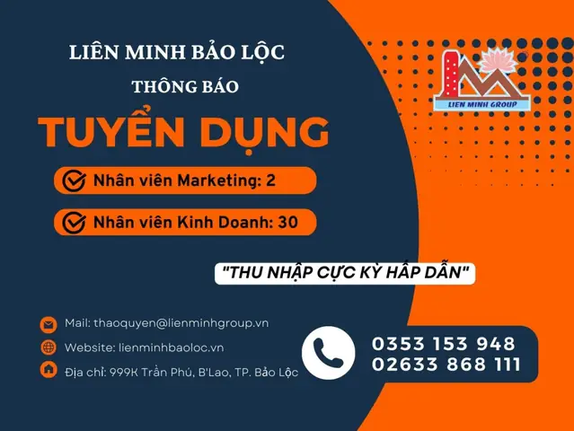 Tổng Hợp Thông Tin Tuyển Dụng Việc Làm Tại Bảo Lộc Mới Nhất Tổng Hợp Thông Tin Tuyển Dụng Việc Làm Tại Bảo Lộc Mới Nhất