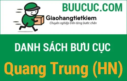 Danh Sách Địa Chỉ Và Thông Tin Liên Hệ Các Bưu Cục Quang Trung Trên Toàn Quốc