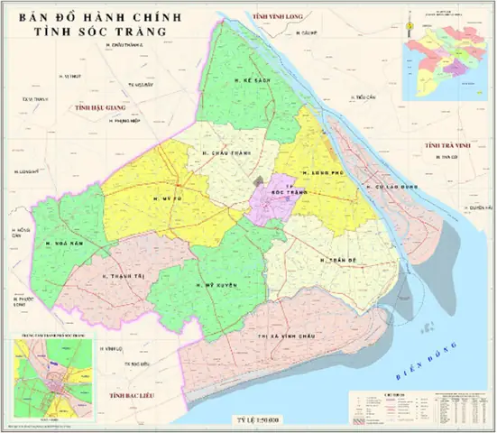 Danh Sách Các Đơn Vị Hành Chính Cấp Huyện Tại Tỉnh Sóc Trăng Mới Nhất