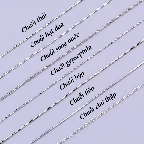 Các Loại Dây Chuyền Bạc: Hướng Dẫn Phân Loại, Đặc Điểm & Cách Chọn Cho Từng Phong Cách Các Loại Dây Chuyền Bạc: Hướng Dẫn Phân Loại, Đặc Điểm & Cách Chọn Cho Từng Phong Cách