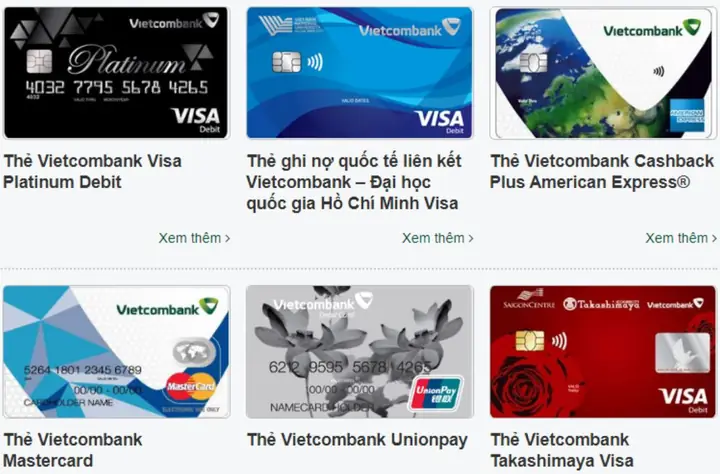 Tổng Hợp Các Loại Thẻ Vietcombank Và Cách Phân Biệt Chi Tiết Tổng Hợp Các Loại Thẻ Vietcombank Và Cách Phân Biệt Chi Tiết