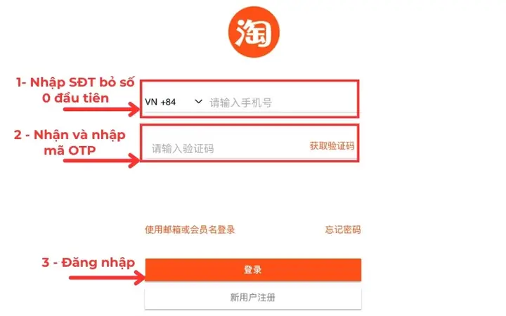 Cách Đăng Nhập Taobao Trên Điện Thoại Và Máy Tính Chi Tiết Từ A-z Cách Đăng Nhập Taobao Trên Điện Thoại Và Máy Tính Chi Tiết Từ A-z
