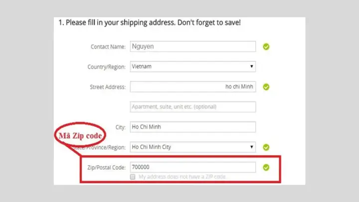 Hướng Dẫn Cách Điền Mã Zip (postal Code) Chính Xác Khi Gửi Hàng Và Thanh Toán Quốc Tế
