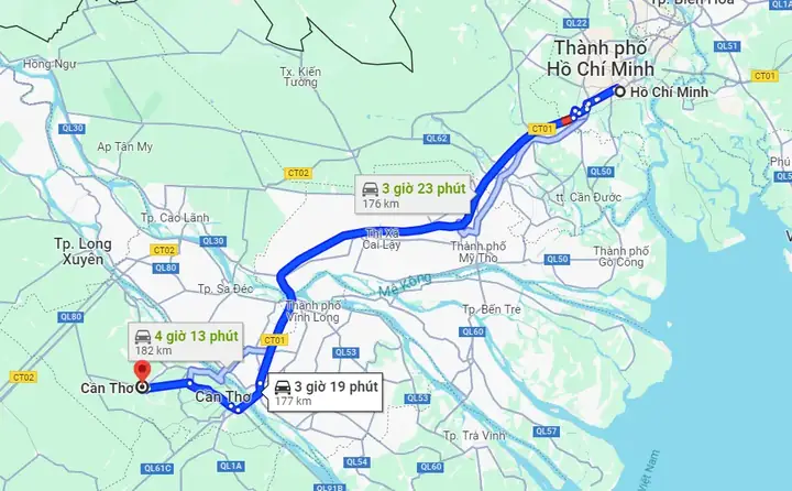 Khoảng Cách Từ Tp.hcm Và Các Tỉnh Đến Cần Thơ Bao Nhiêu Km? Khoảng Cách Từ Tp.hcm Và Các Tỉnh Đến Cần Thơ Bao Nhiêu Km?