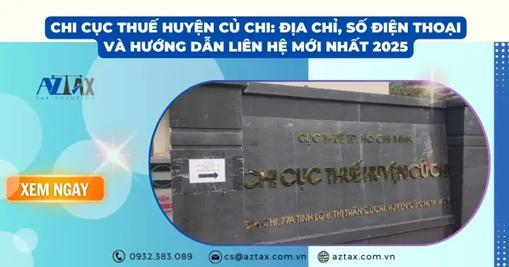 Thông Tin Liên Hệ Chi Cục Thuế Khu Vực Bến Cát Mới Nhất 2026