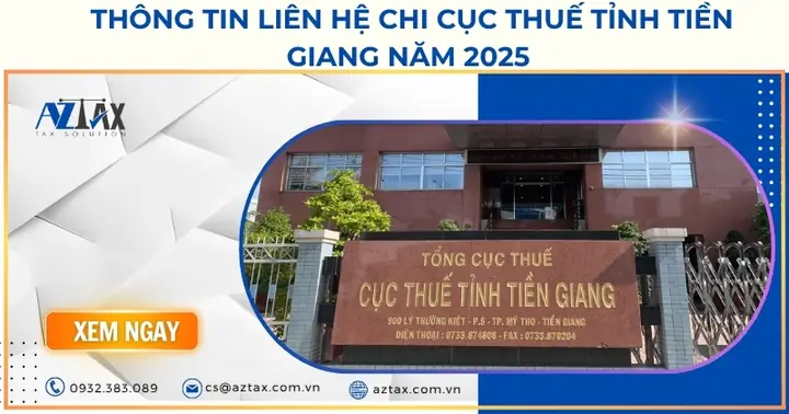 Thông Tin Liên Hệ Chi Cục Thuế Tỉnh Tiền Giang Và Các Đơn Vị Trực Thuộc